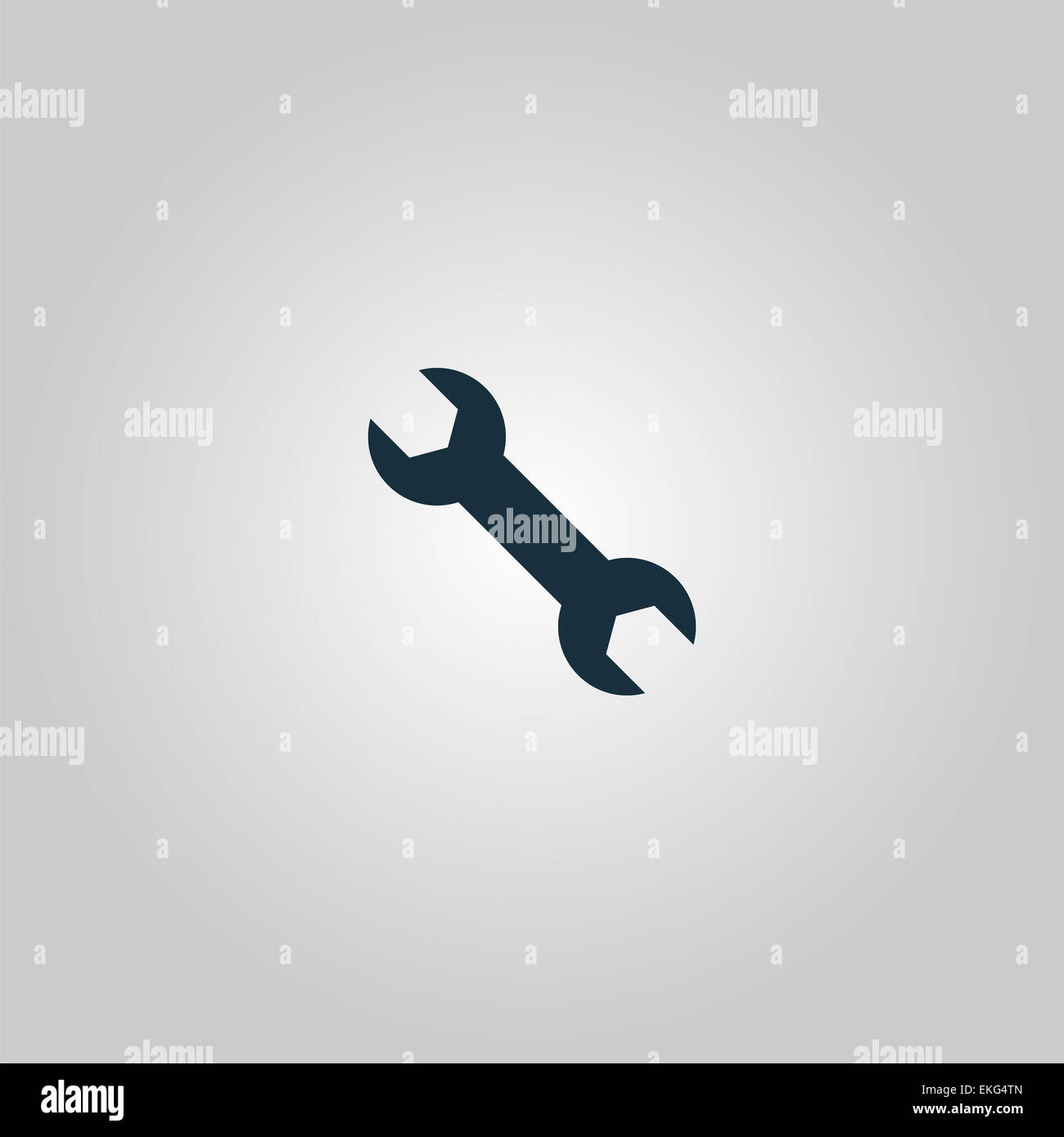 spanner - Vector icon isolated Stock Photo - Alamy