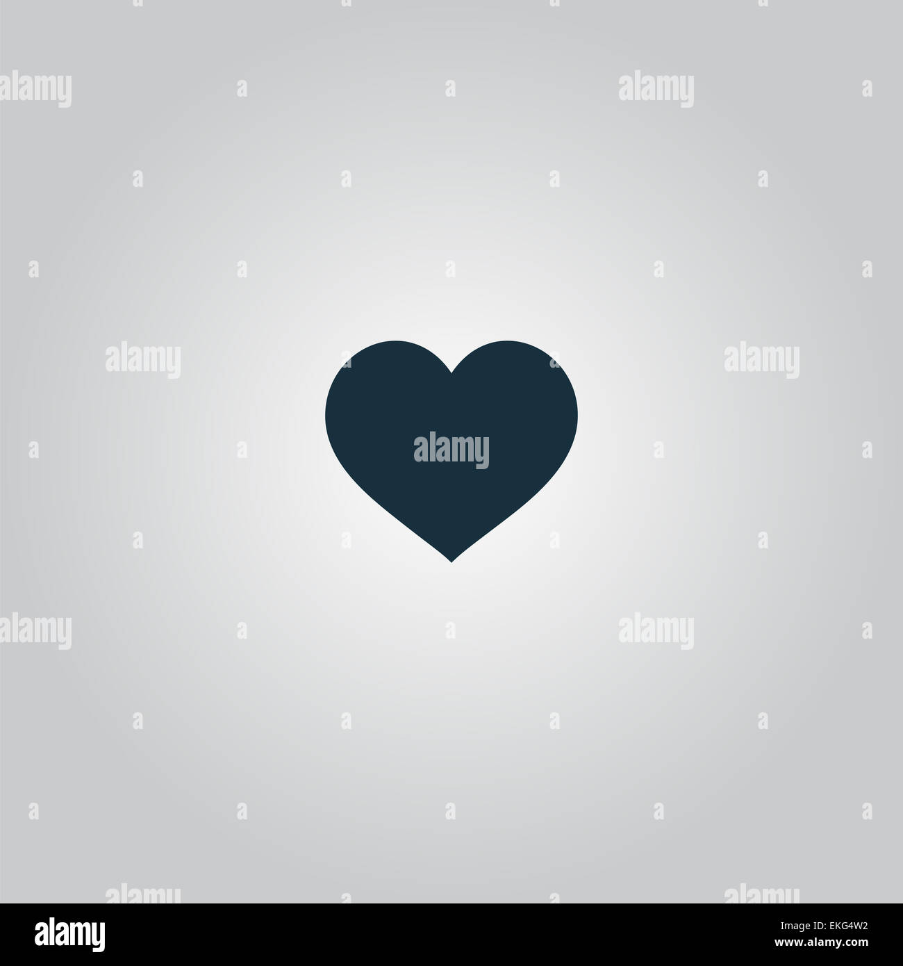 Flat heart icon Stock Photo - Alamy