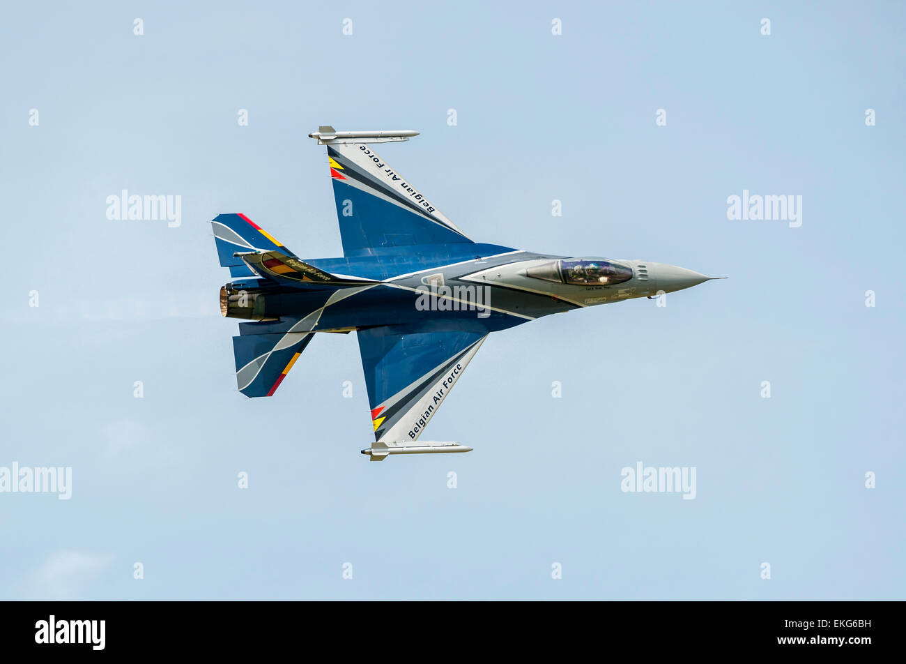 Belgian Air Force F16 at RIAT 2014 Stock Photo