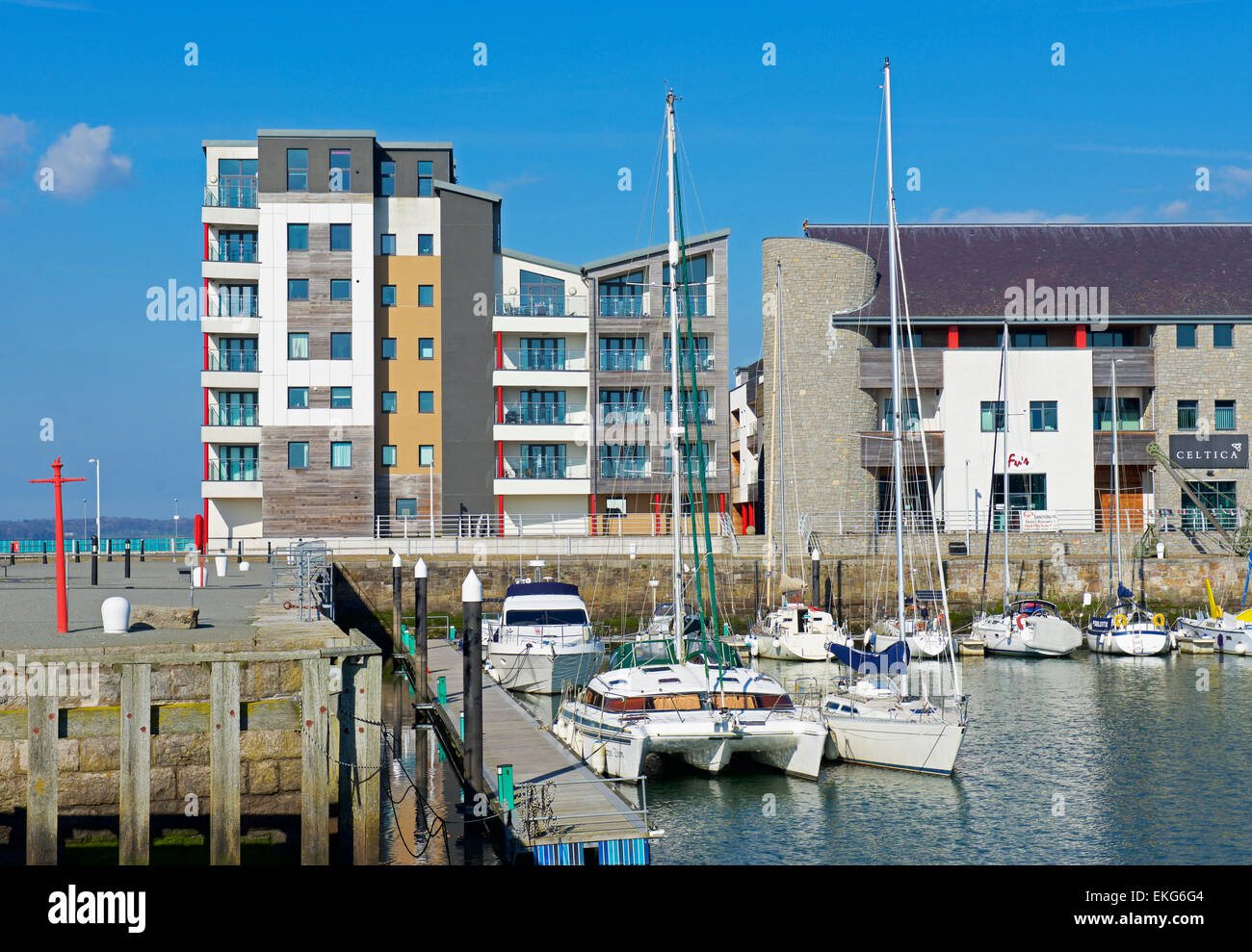 The marina, Caernarfon, Gwynedd, North Wales UK Stock Photo Alamy