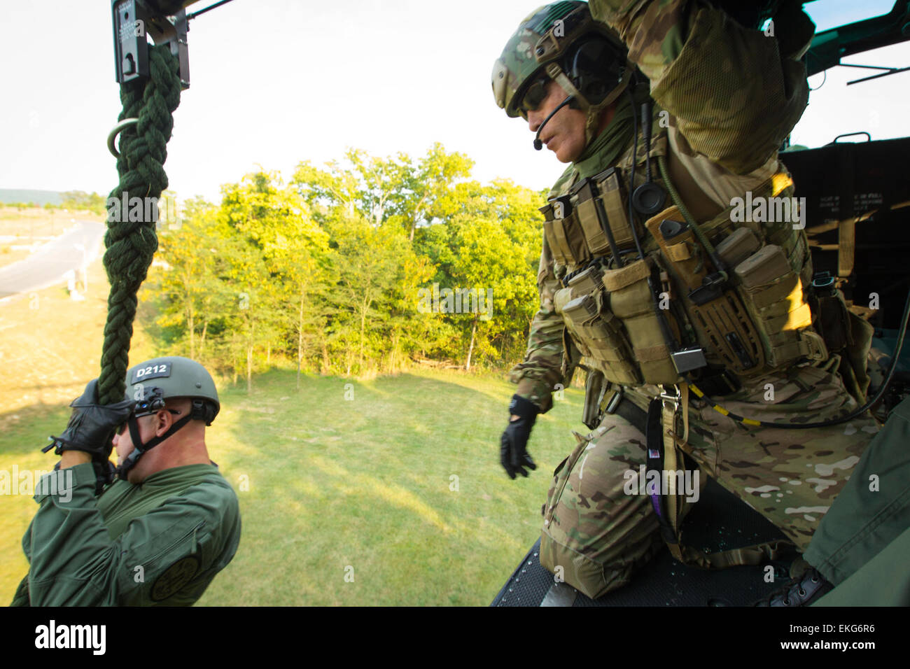 The CBP Quick Reaction Force conducted fast roping training exercises ...
