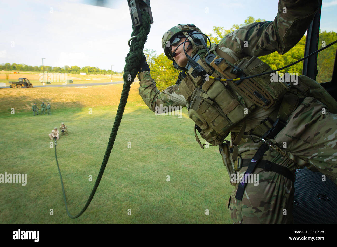 The CBP Quick Reaction Force conducted fast roping exercises as part of ...