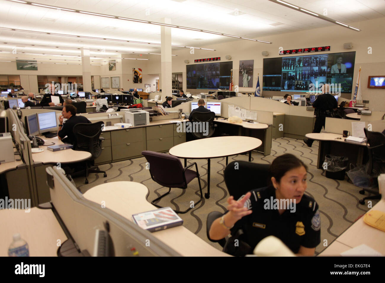 CBP's National Targeting Center. James Tourtellotte Stock Photo Alamy
