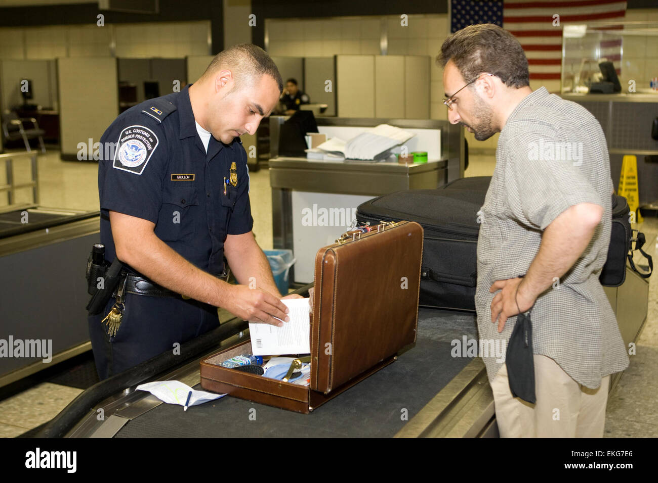 Customs Officer Airport Stock Photos Customs Officer Airport