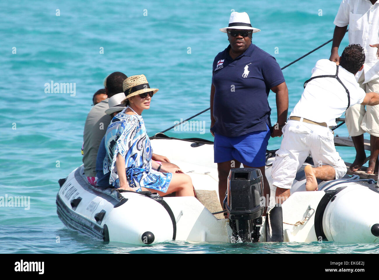 25 July 11 Saint Tropez Ali Bongo Son Of Ex President Of Gabon Omar Bongo Arriving At Club 55 Restaurant With Wife Sylvia Bongo Ondimba In Saint Tropez France Stock Photo Alamy