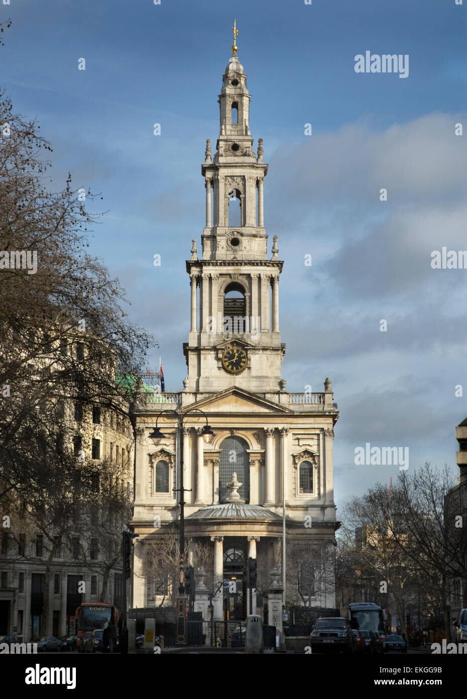 St Mary le Strand Church, Strand, London Stock Photo