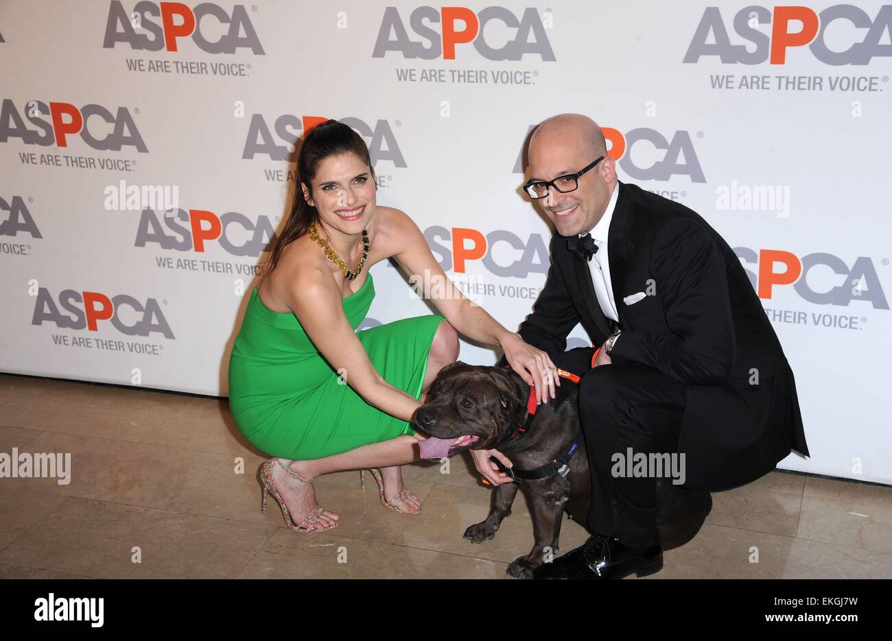 New York, NY, USA. 9th Apr, 2015. Lake Bell, Matthew Bershadker at