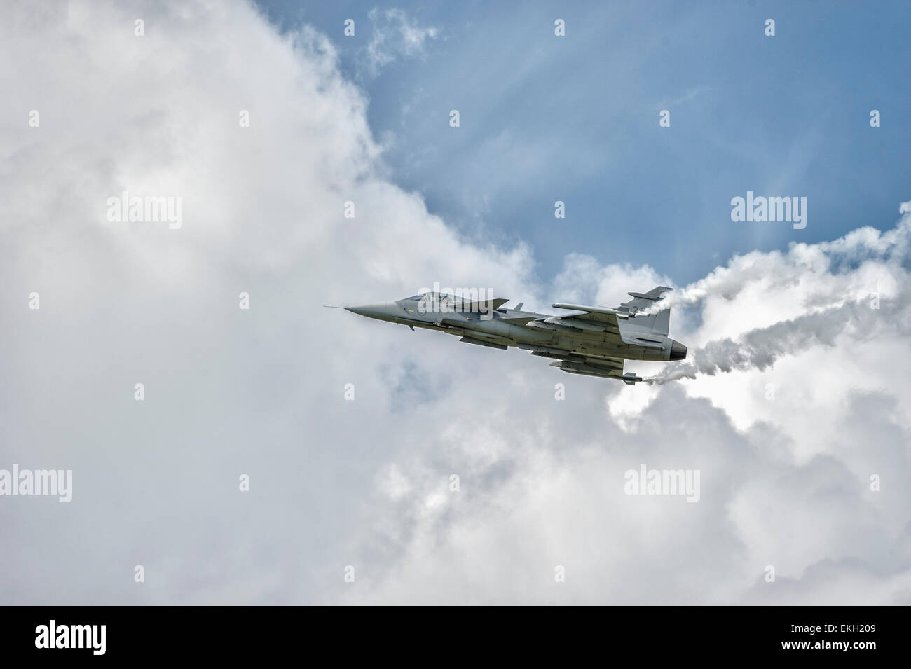 Swedish Air Force SAAB JAS 39 Gripen RIAT 2014 Stock Photo