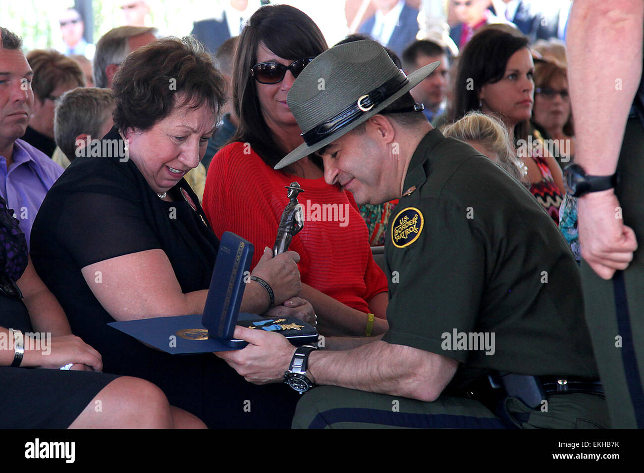 091812 Naco, AZ. Staff from across various CBP components, gathered