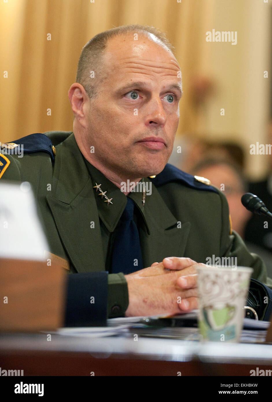 062414: Washington, DC - Hearing – DHS Secretary Jeh Johnson and Border Patrol, Deputy Chief Ronald Vitiello Testimony on Dangerous Passage: The Growing Problem of Unaccompanied Children Crossing the Border.  Barry Bahler Stock Photo