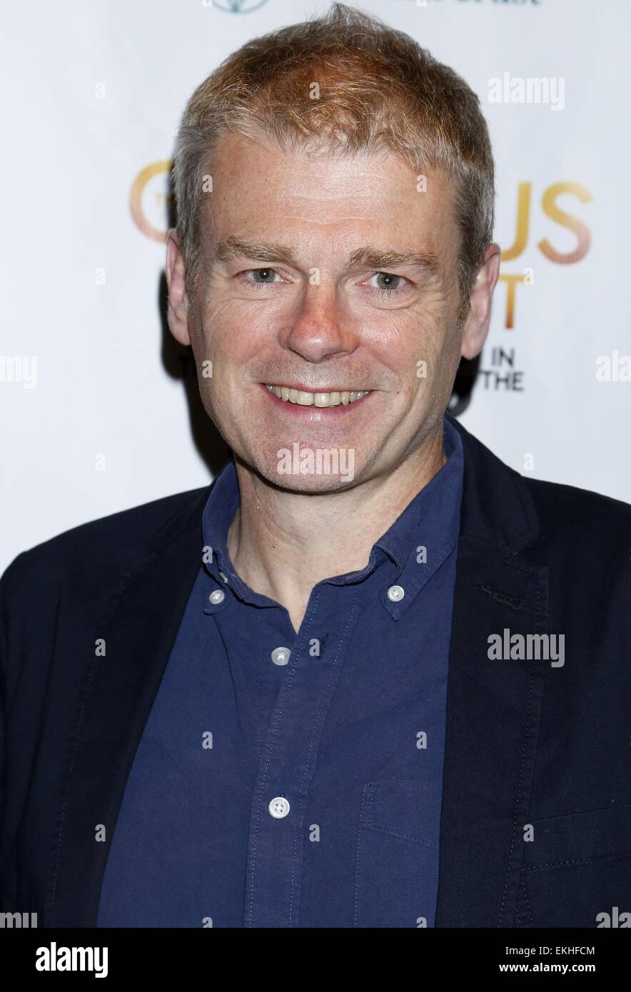 Opening night of The Curious Incident of the Dog in the Night-Time at the Barrymore Theatre - Arrivals.  Featuring: Mark Haddon Where: New York, New York, United States When: 05 Oct 2014 Stock Photo