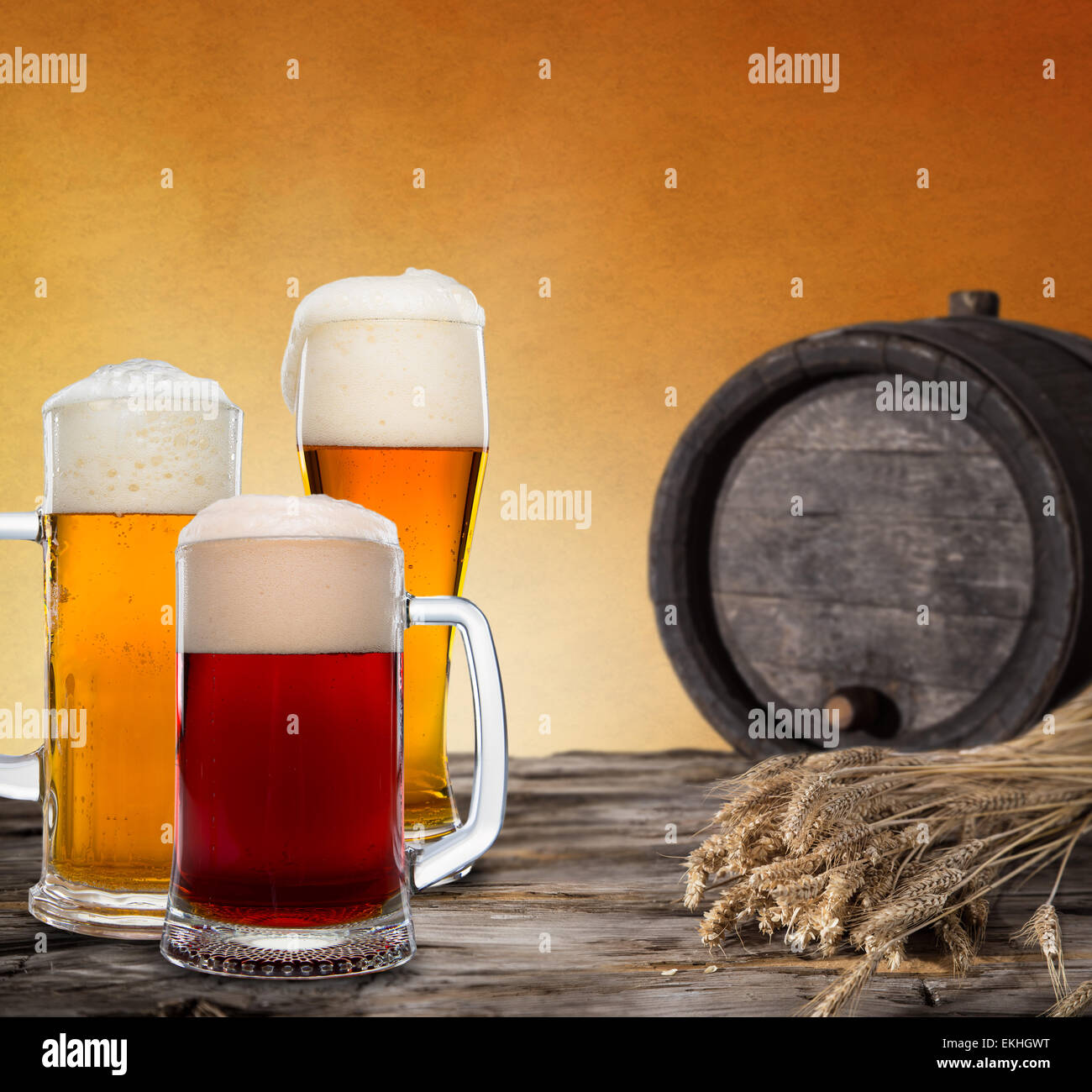 Still Life with a draft beer by the glass Stock Photo - Alamy