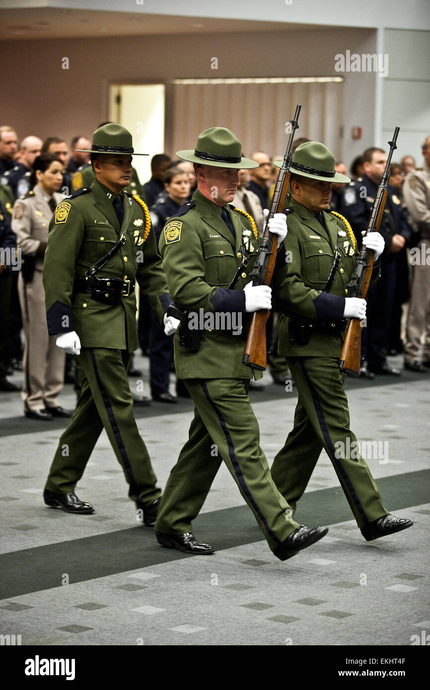 During the Valor ceremony, Border Patrol agents marched to pay tribute ...