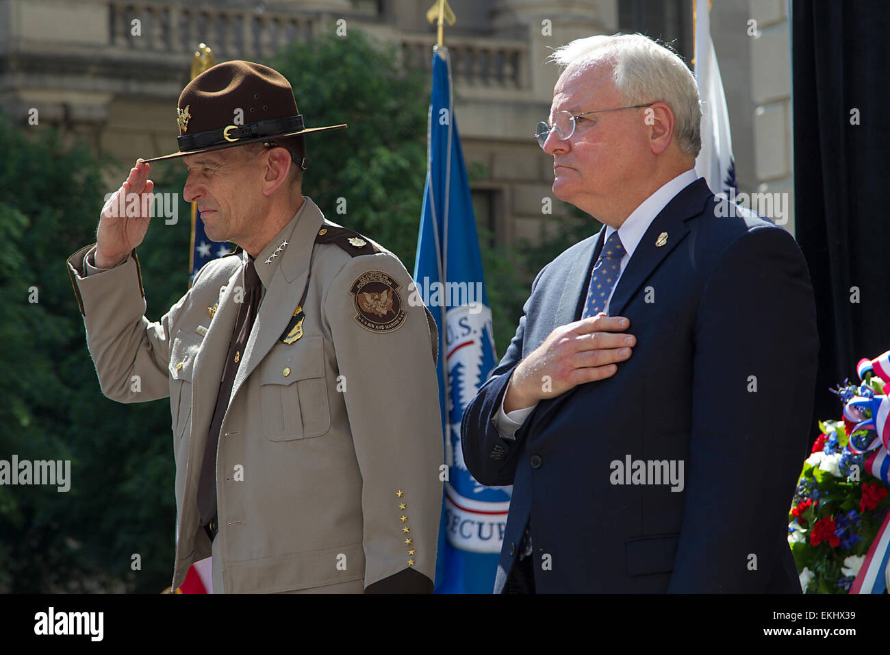 CBP held the annual Valor Memorial and Wreath Laying Ceremony outside ...