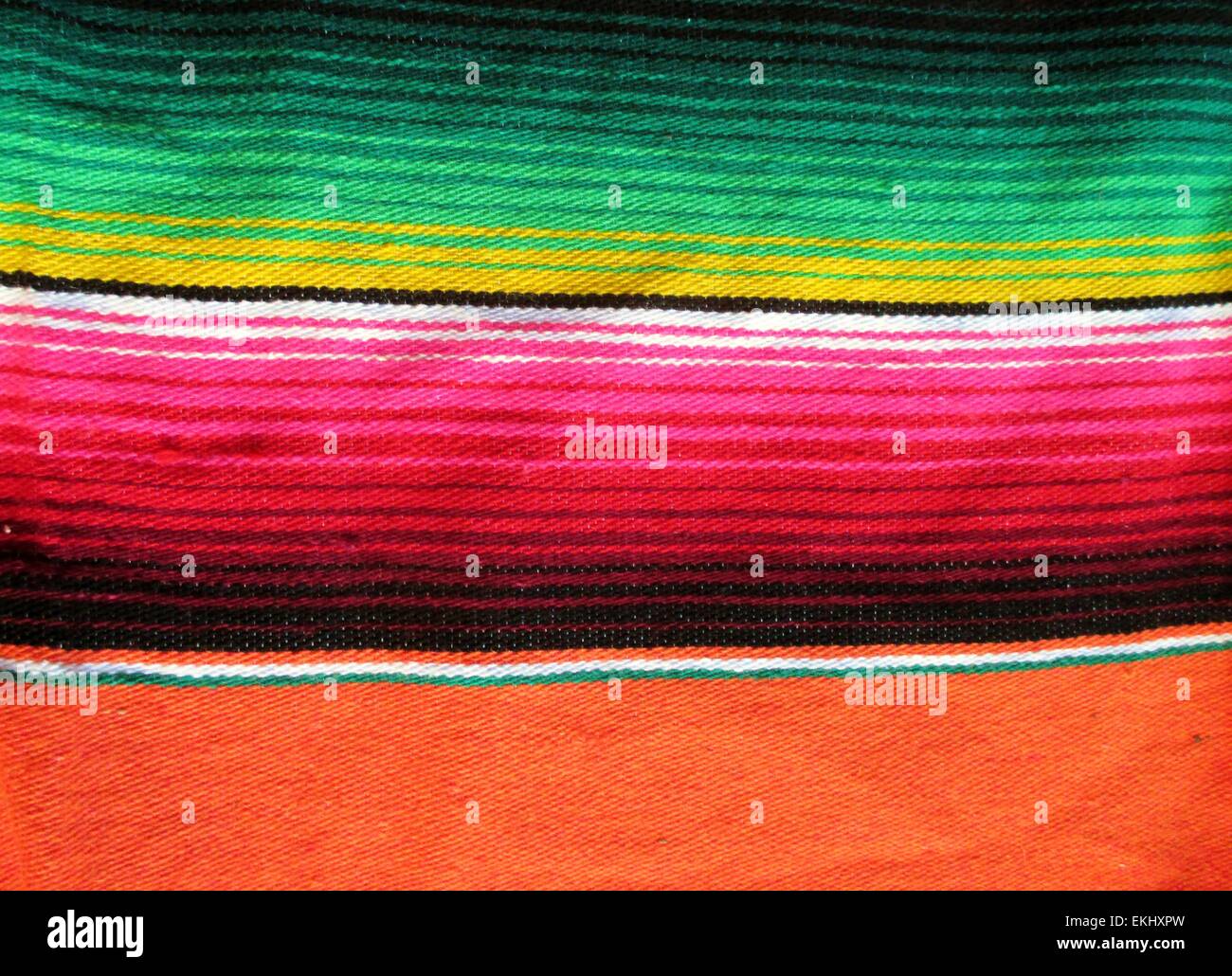 poncho background Mexican traditional handwoven rug with stripes Cinco