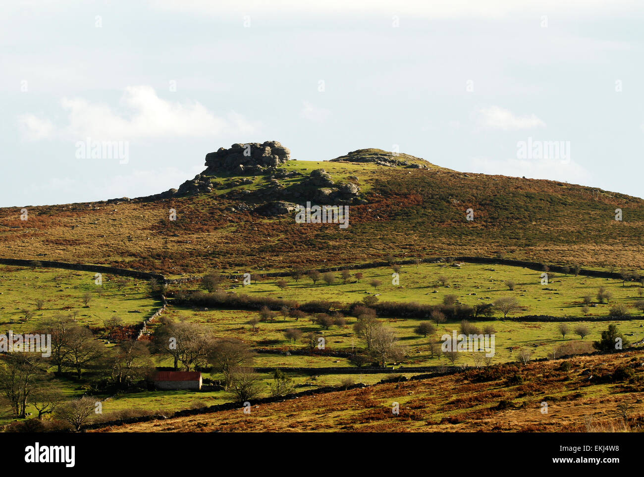 The open spaces & high Tors of East Dartmoor, showing Saddletor with