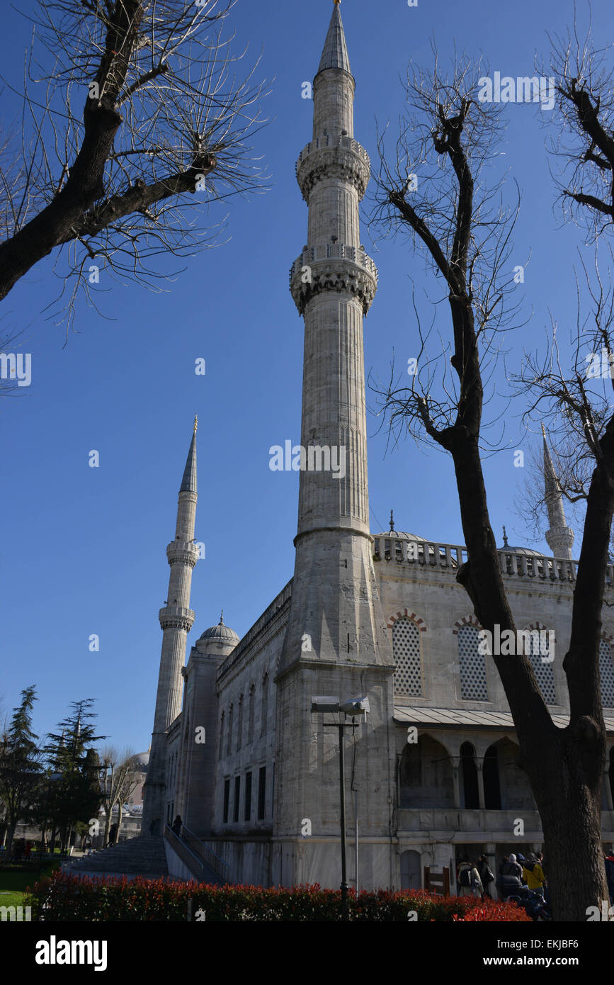 Blue Mosque Minarets Stock Photo - Alamy