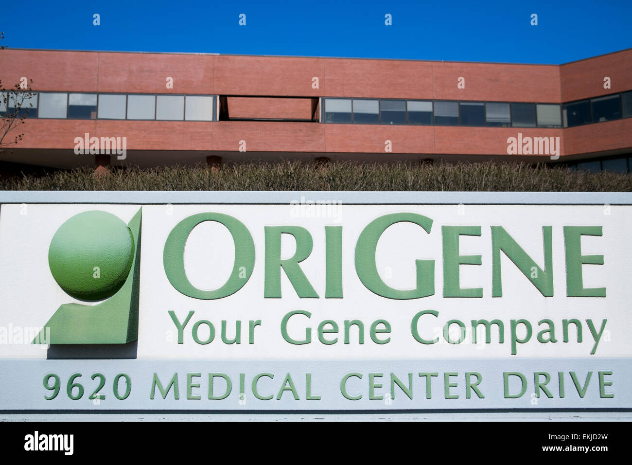 A facility operated by the genetics firm OriGene. Stock Photo