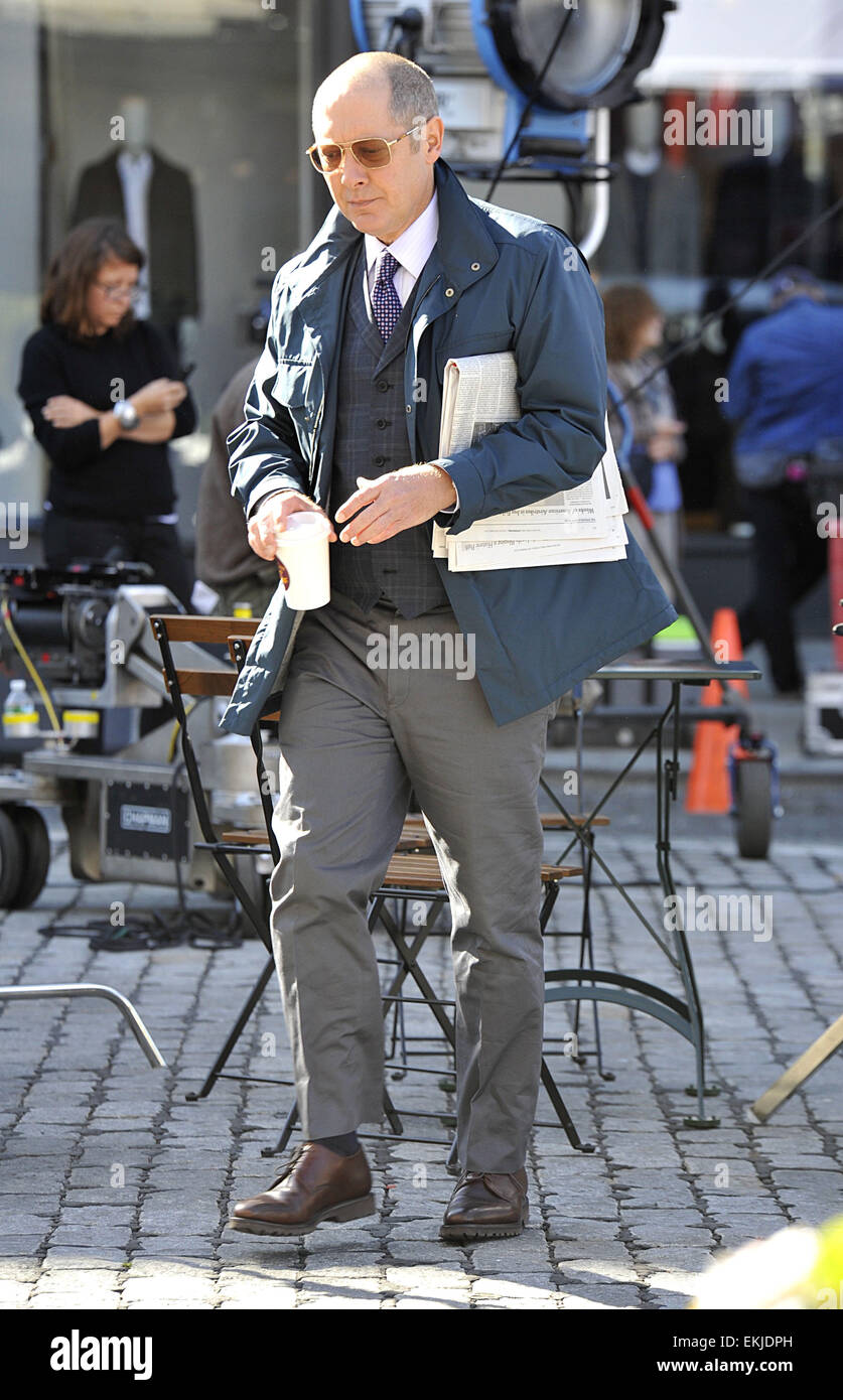 James Spader on the set of 'The Blacklist' Featuring James Spader