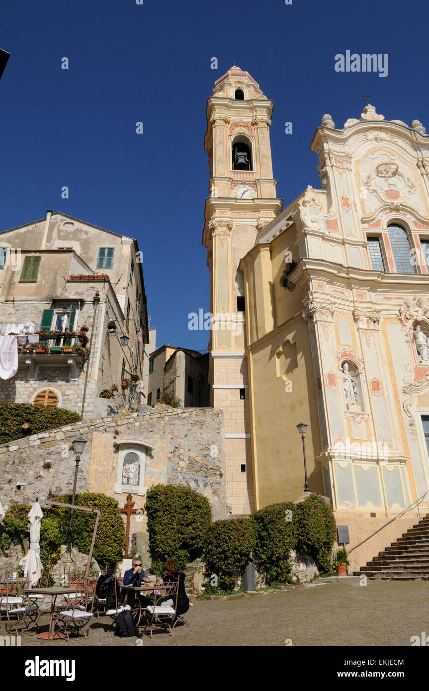 the little square of the chiesa dei Corallini church Stock Photo