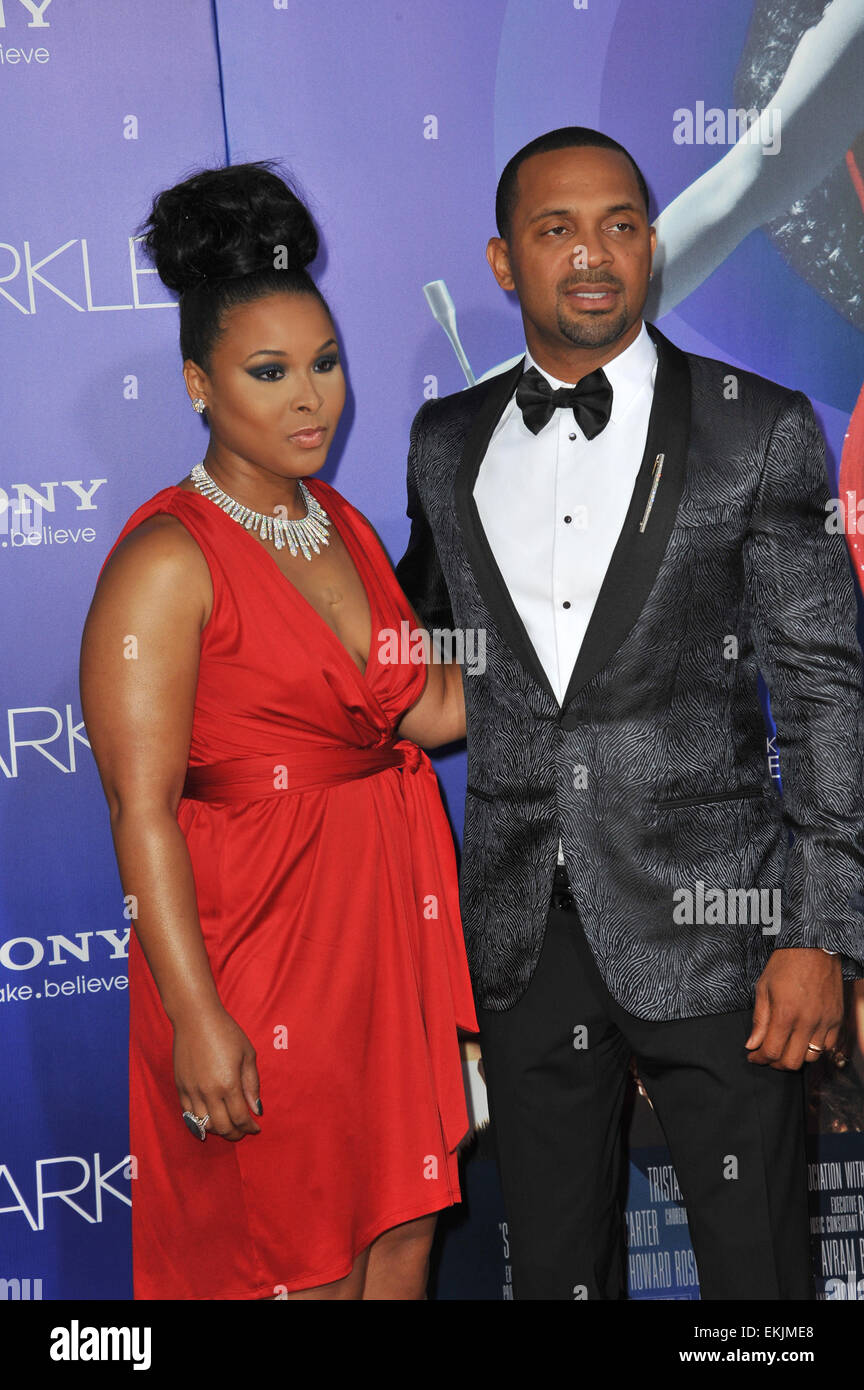LOS ANGELES, CA AUGUST 16, 2012 Mike Epps & wife Michelle at the