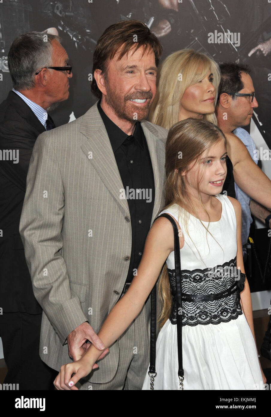 LOS ANGELES, CA - AUGUST 16, 2012: Chuck Norris at the Los Angeles premiere of his movie 'The Expendables 2' at Grauman's Chinese Theatre, Hollywood. Stock Photo