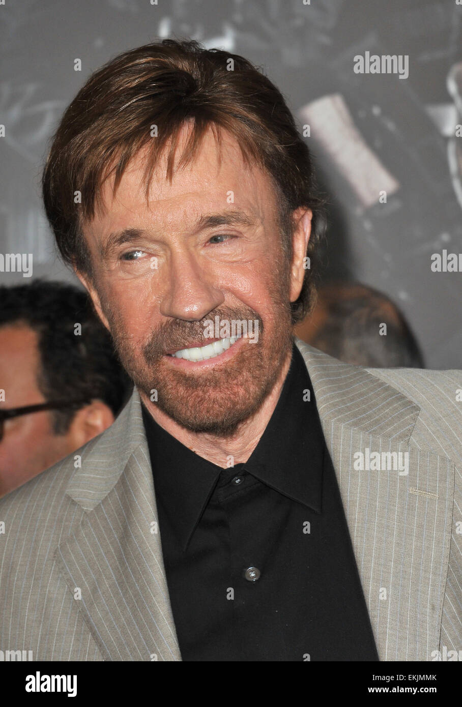 LOS ANGELES, CA - AUGUST 16, 2012: Chuck Norris at the Los Angeles premiere of his movie 'The Expendables 2' at Grauman's Chinese Theatre, Hollywood. Stock Photo
