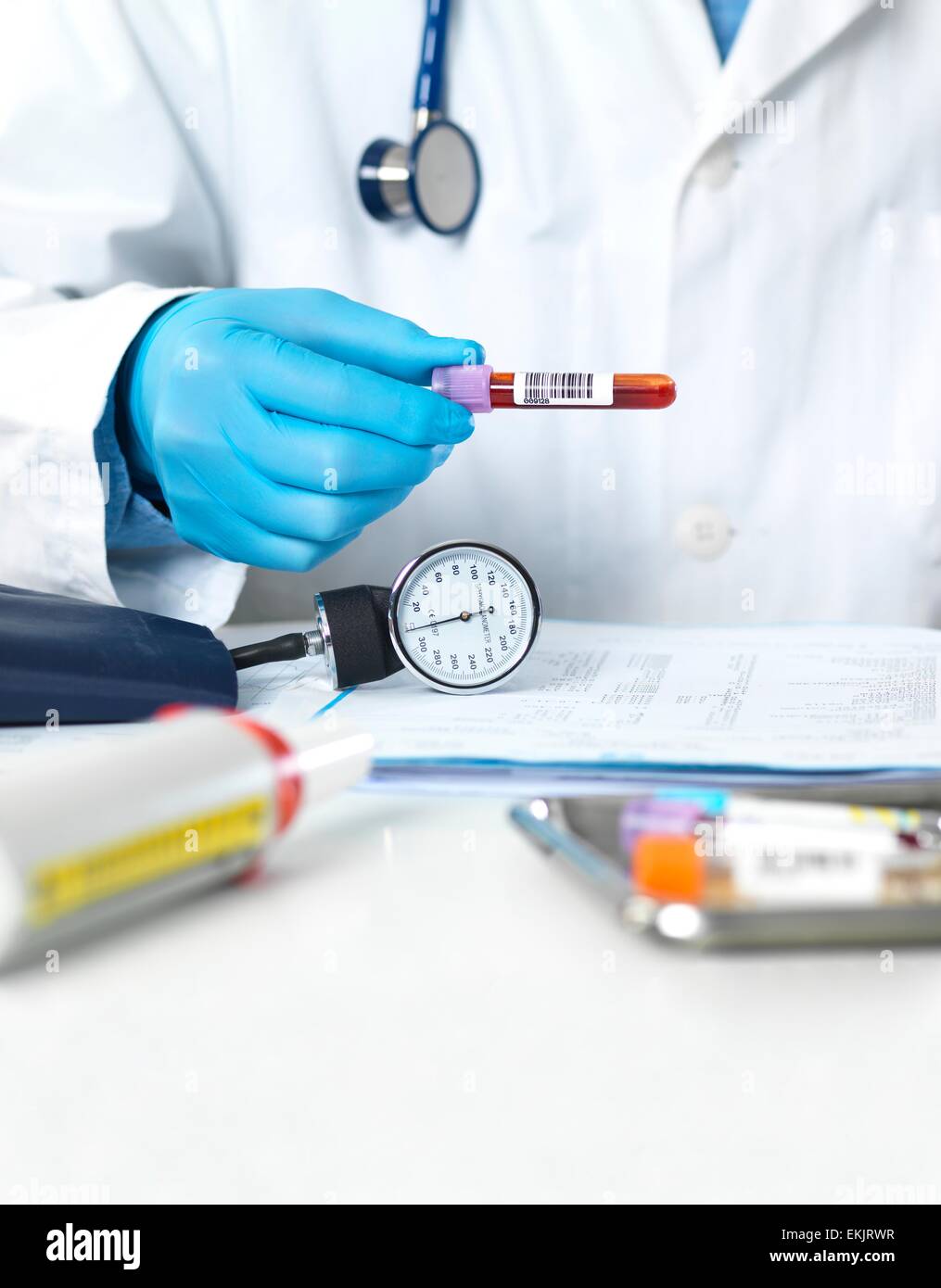 adult, analysis, bar code, biological, biology, blood, blood sample