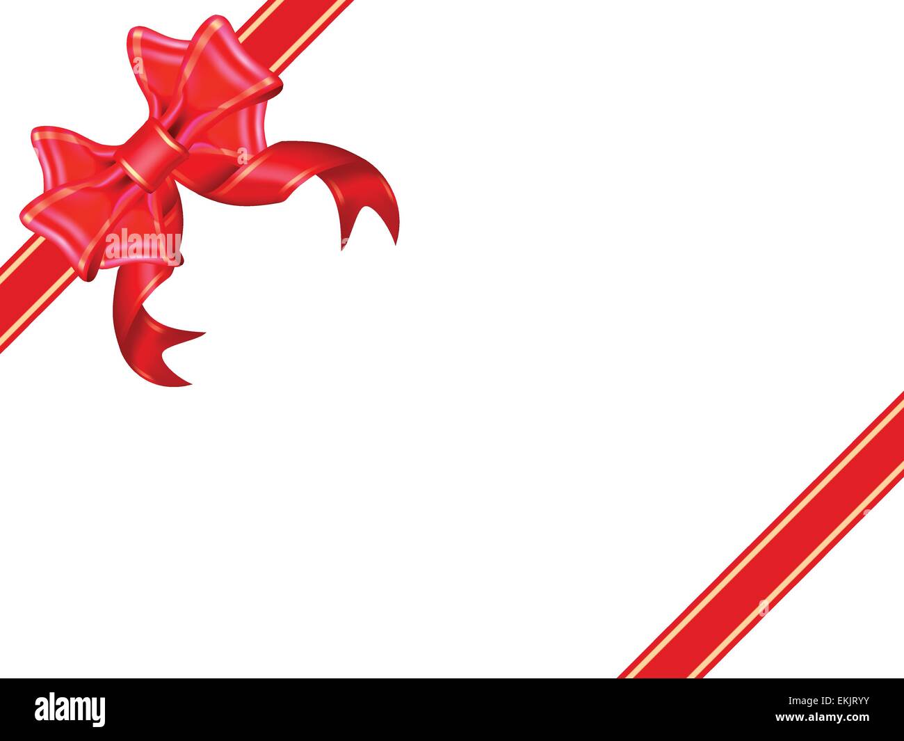 Shiny red ribbon on white background , Illustration Stock Vector Image ...