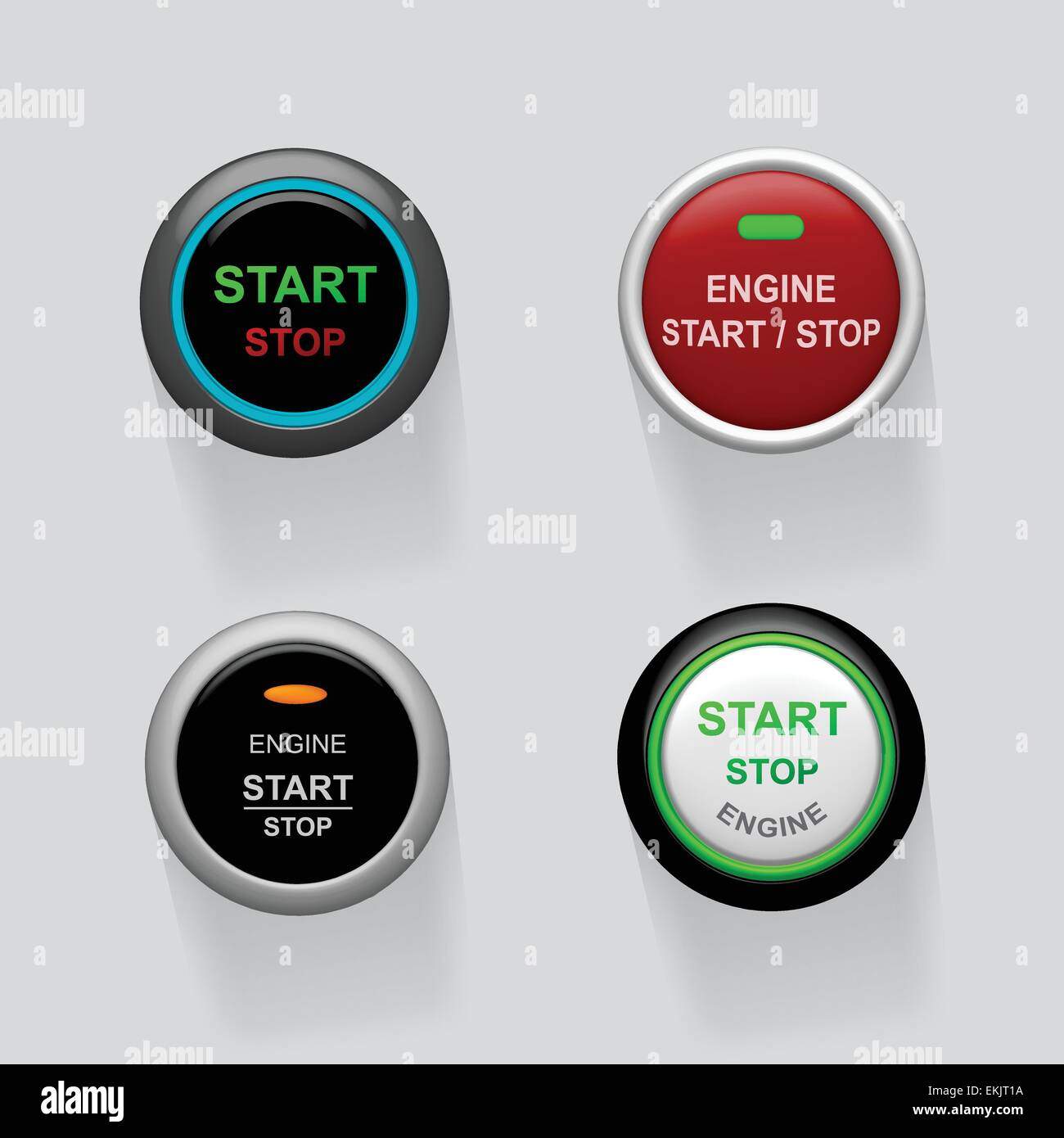 Red Start Engine Button Isolated On White Royalty Free SVG, Cliparts,  Vectors, and Stock Illustration. Image 27907199.