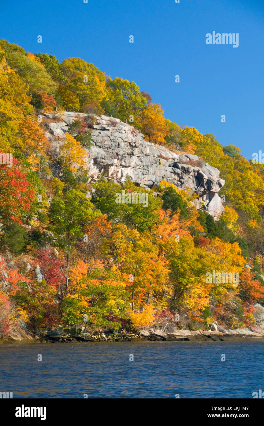 Joshua Rock, from Connecticut River tour boat, Lyme, Connecticut Stock ...