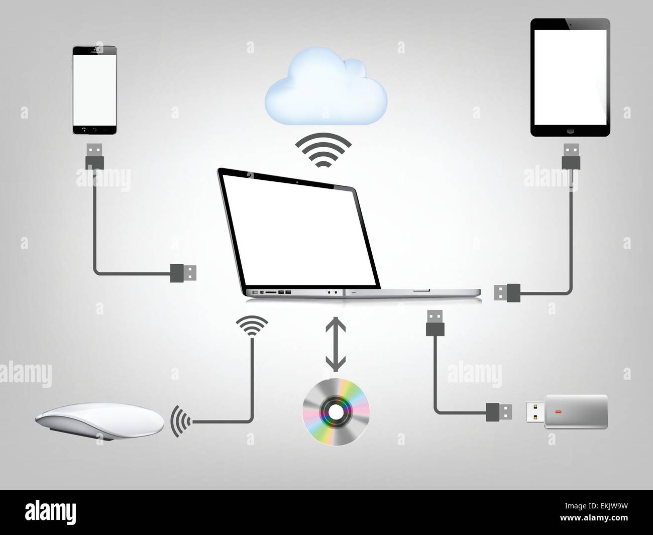 Connection device Stock Vector Images - Alamy
