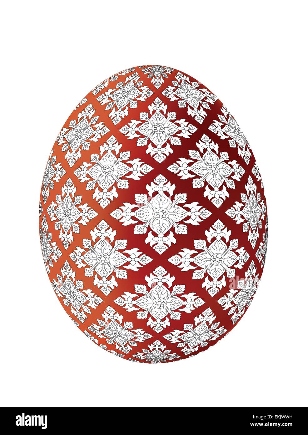 Ester egg with the Thai pattern (Illustration Stock Vector Image & Art ...