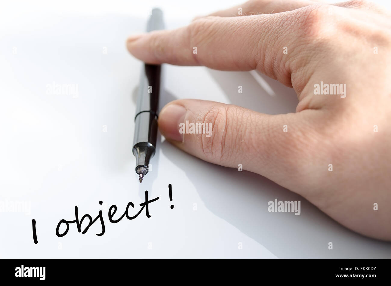 I Object Concept Over White Background Stock Photo