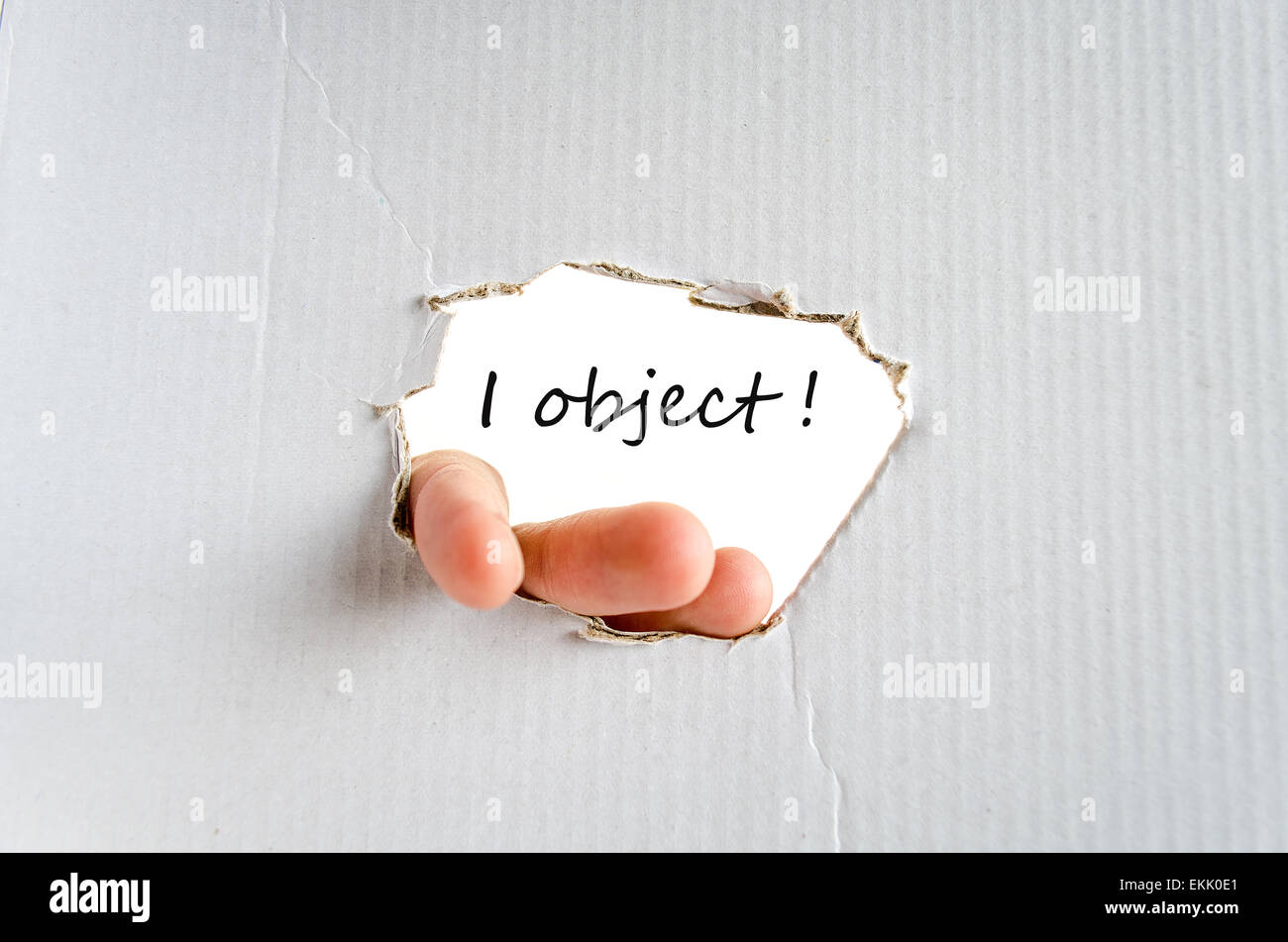 I Object Concept Over White Background Stock Photo