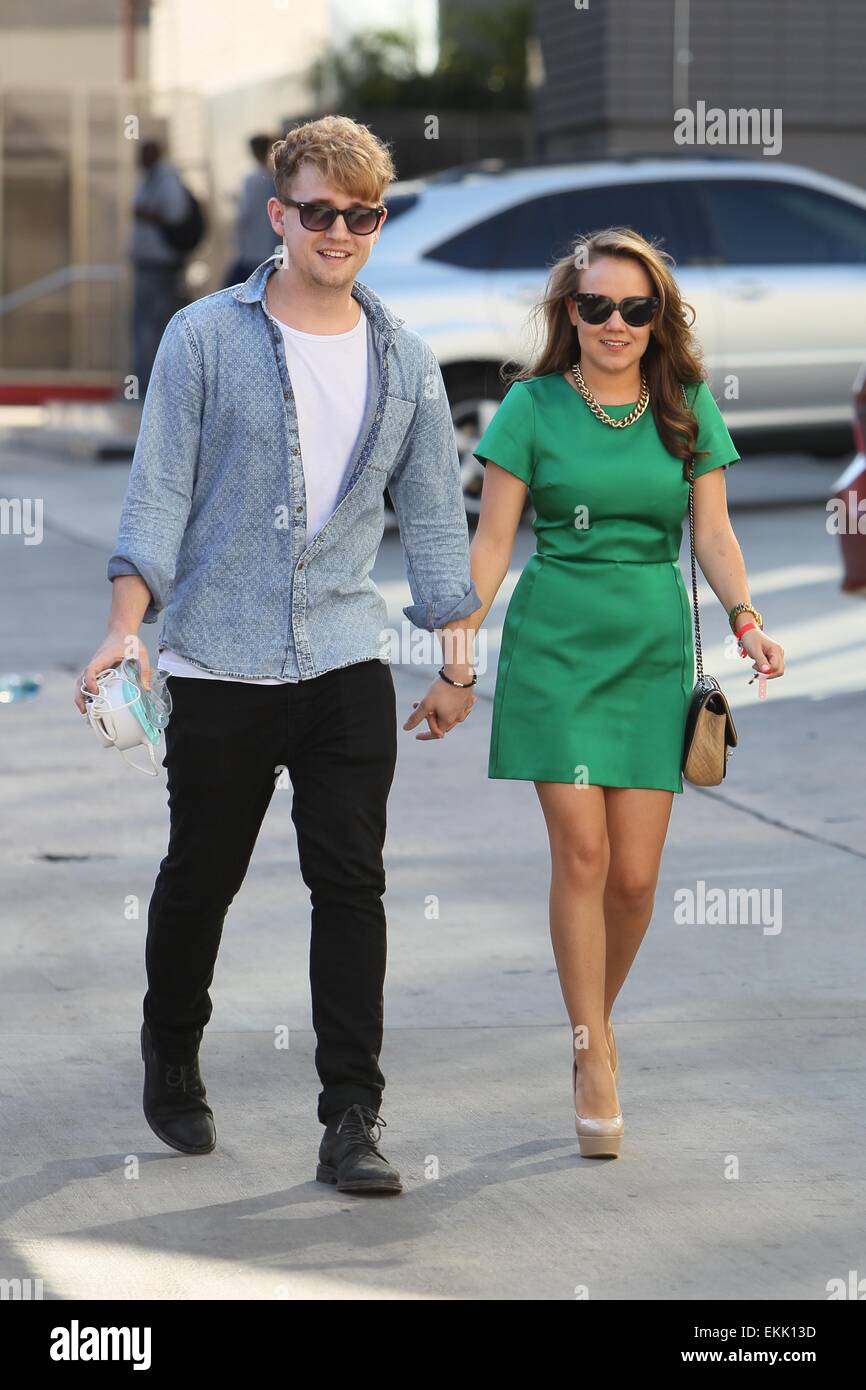 Members of British pop band Rixton at the El Capitan Theatre in ...