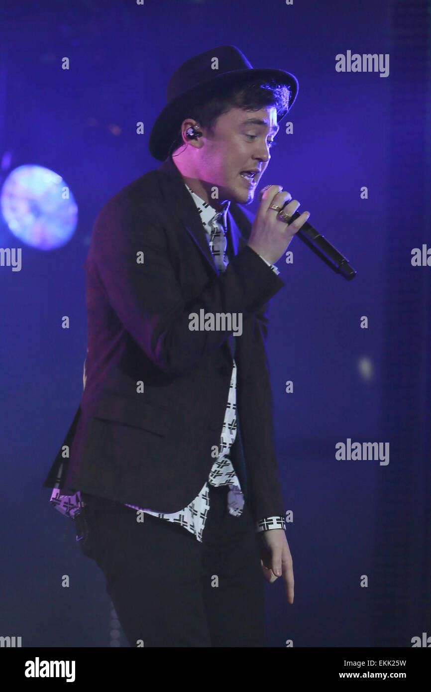 British pop band Rixton perform on Jimmy Kimmel Live! Featuring: Jake ...