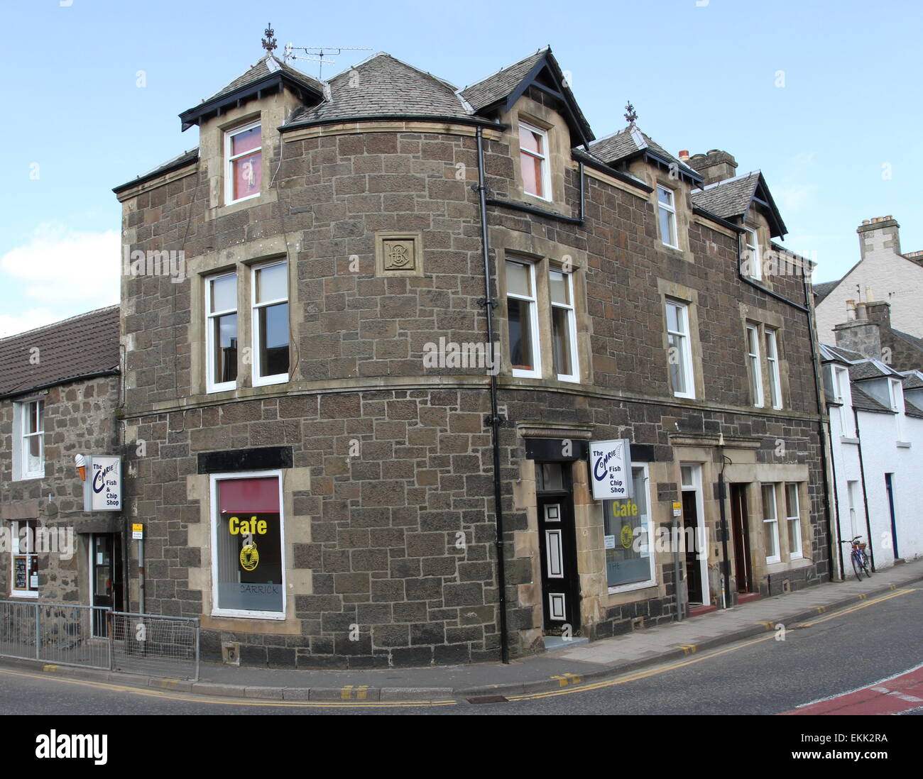 Comrie fish and chip shop Scotland April 2015 Stock Photo Alamy