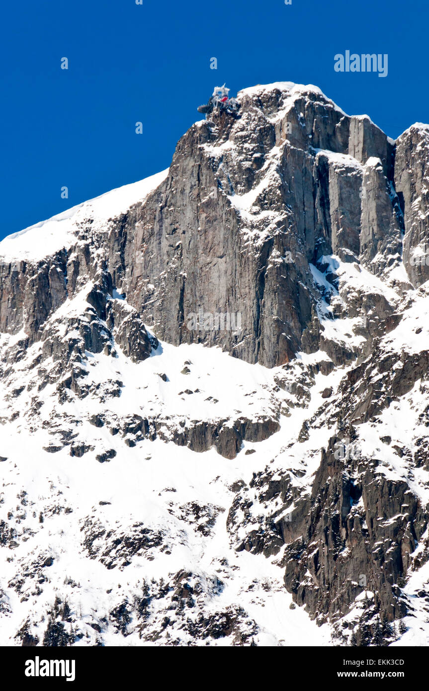 Le Brevent cable car station Chamonix Mont Blanc Stock Photo Alamy