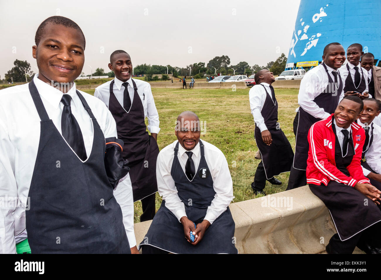 South Africa African Johannesburg Nasrec Fnb Soccer City Stadium Stock Photo Alamy