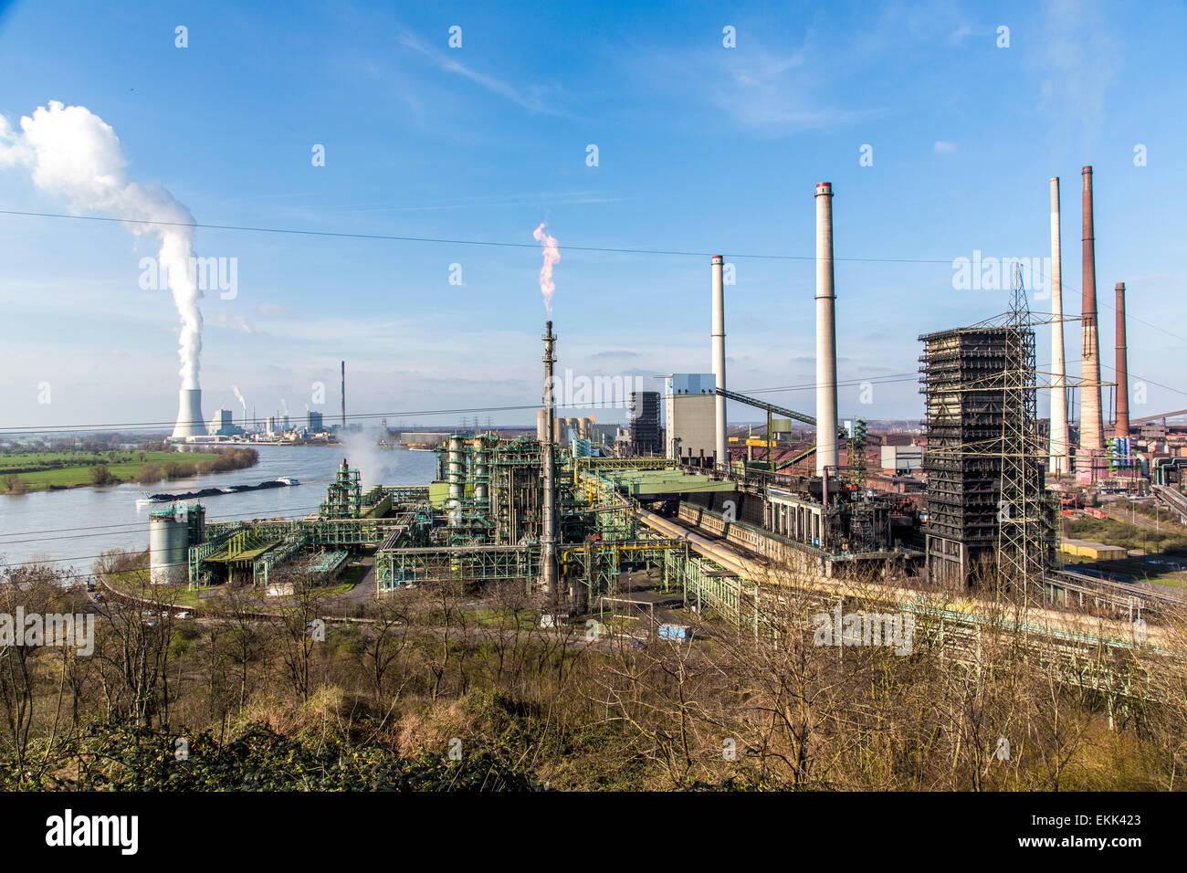 Europe's biggest steel production location, ThyssenKrupp, Duisburg