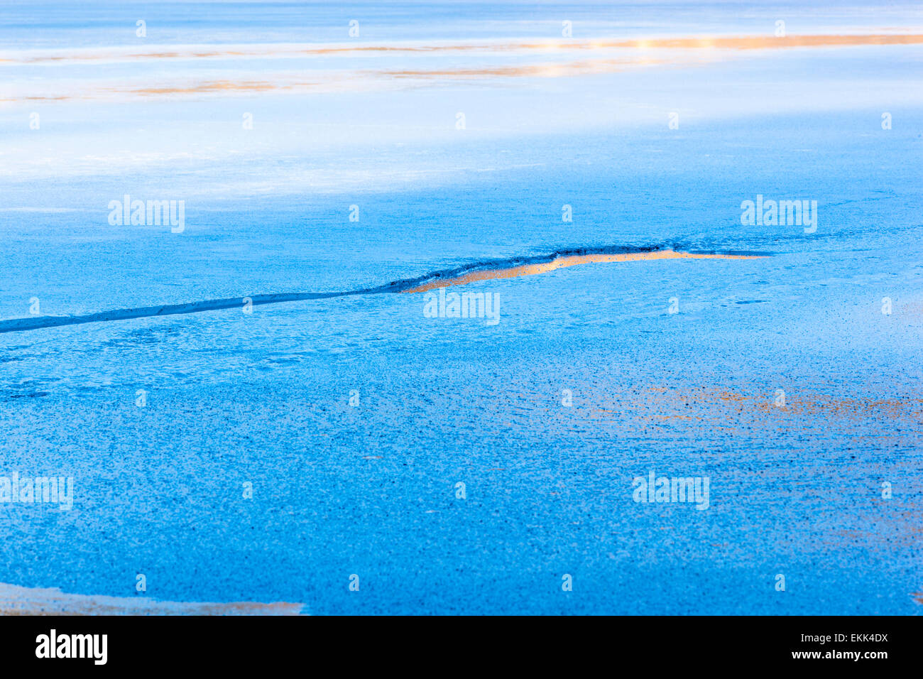 Floating ice on a lake Stock Photo