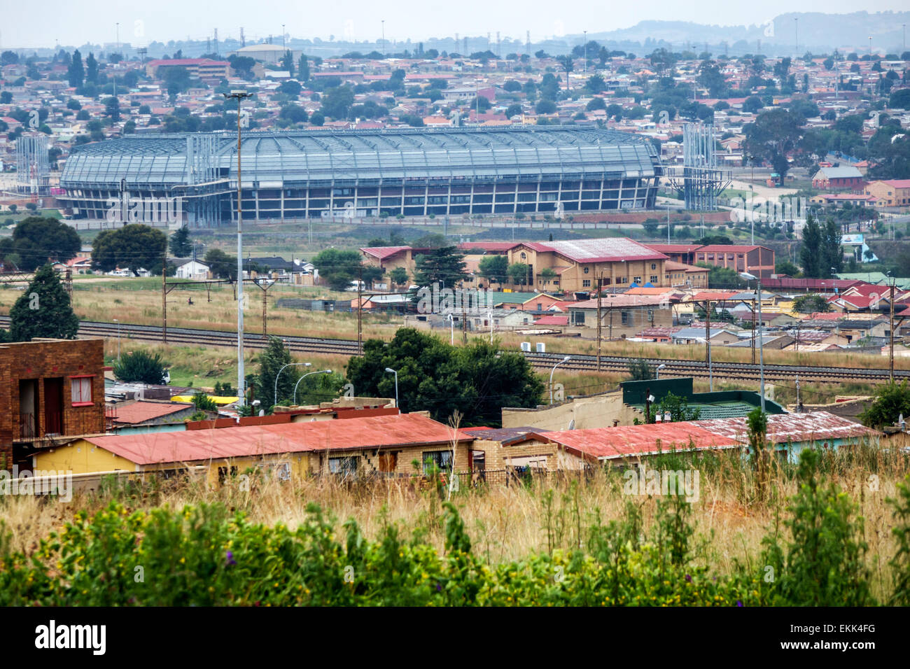 Johannesburg South Africa,Soweto,Lafarge Orlando Stadium,SAfri150307081 Stock Photo