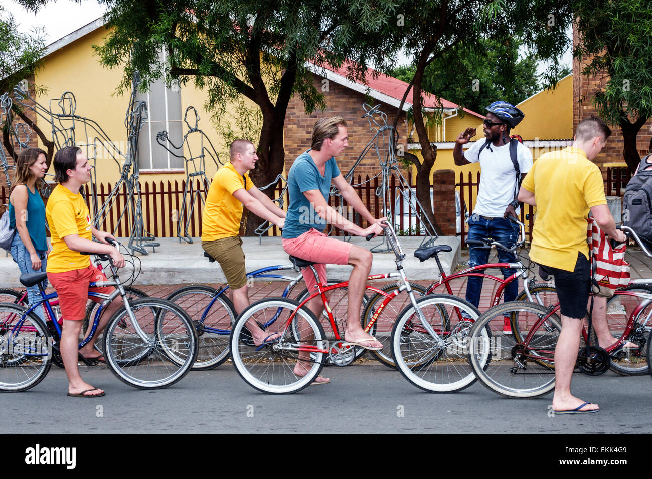 Johannesburg South Africa,African Soweto,Vilakazi Street Precinct,bicycle bicycles bicycling