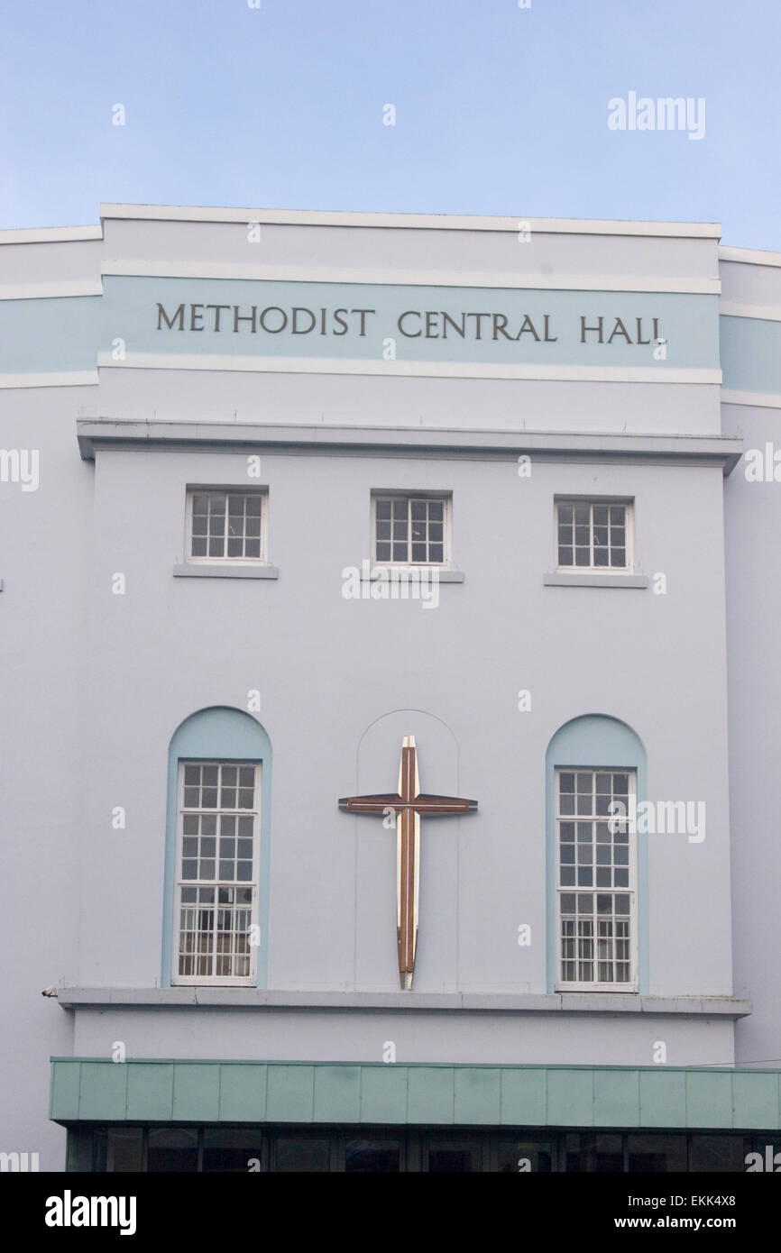 methodist central hall church cross christian Stock Photo