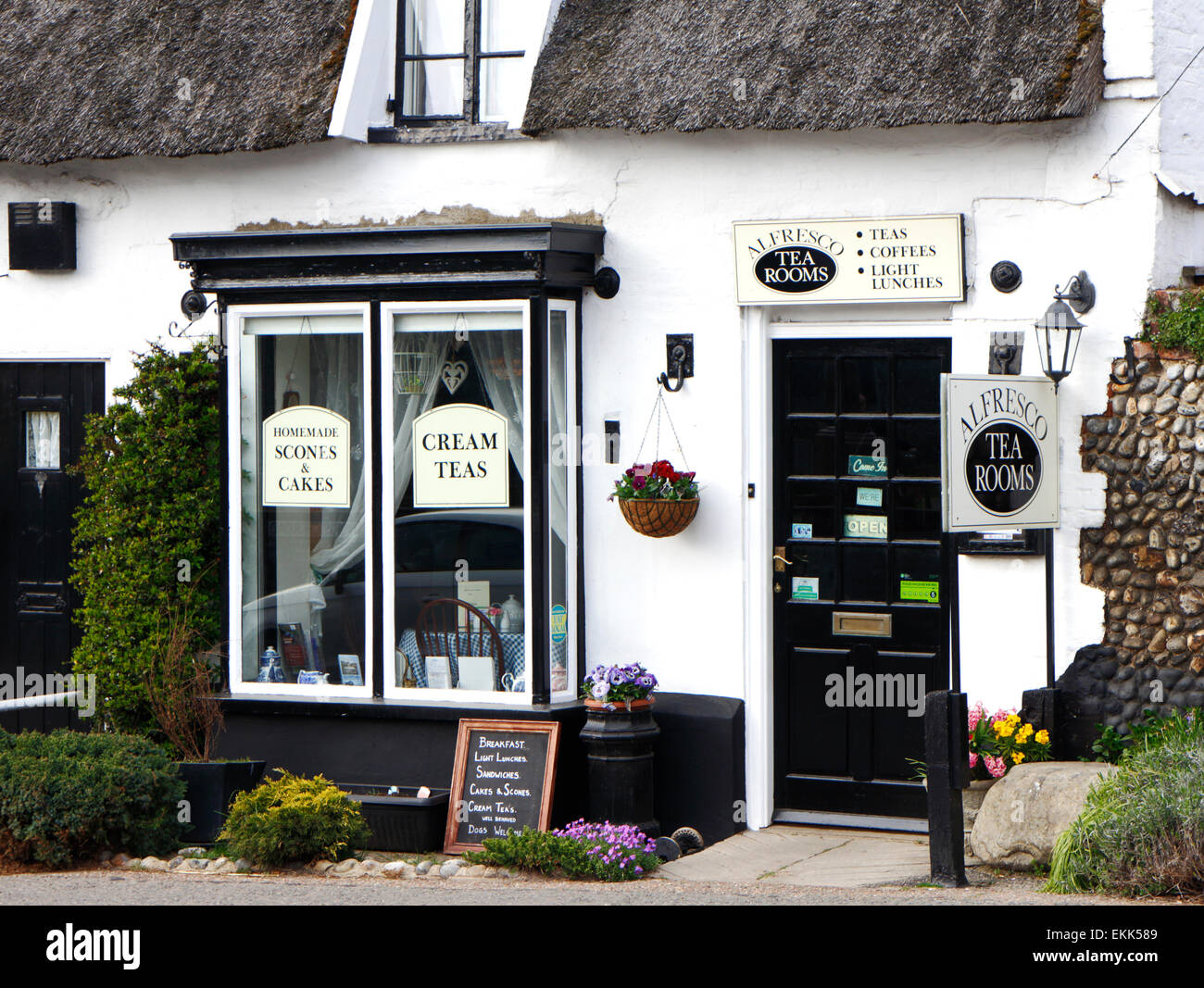 A Small Tea Rooms In The Norfolk Broads Village Of Ludham