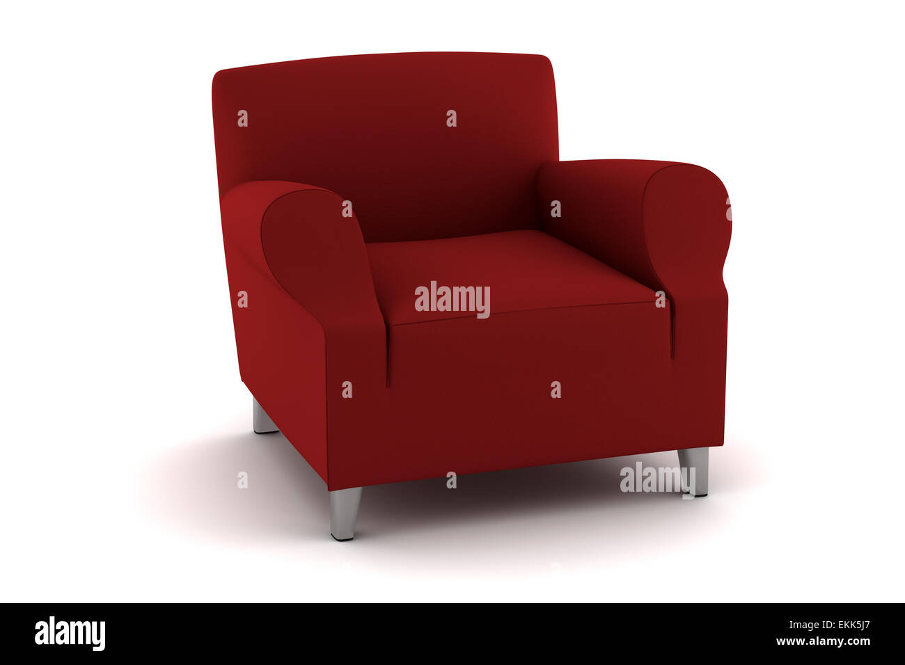 red armchair isolated on white background Stock Photo Alamy