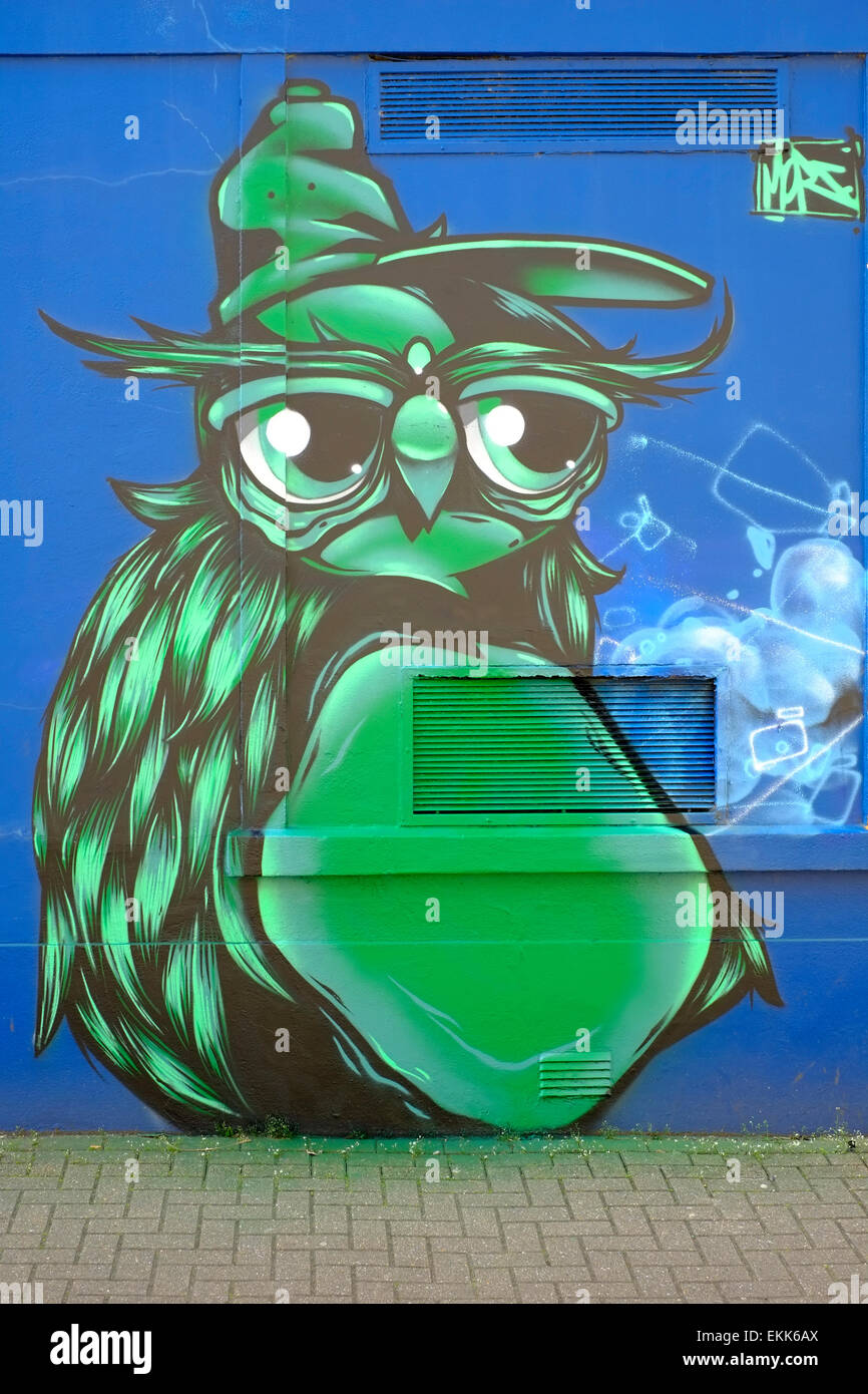 graffiti street art spray painted onto a wall Stock Photo - Alamy