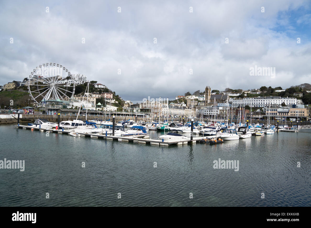 A view of Torquay harbour Torbay Deven Stock Photo - Alamy