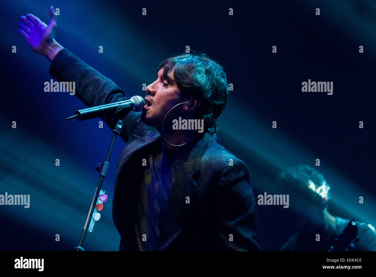 TUrin, Italy. 10th Apr, 2015. The Italian singersongwriter Fabrizio